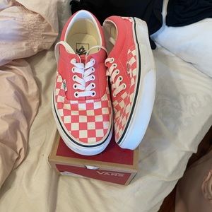 Checkerboard Strawberry Vans